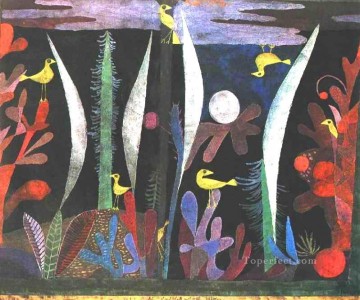  birds Oil Painting - Landscape with Yellow Birds Paul Klee
